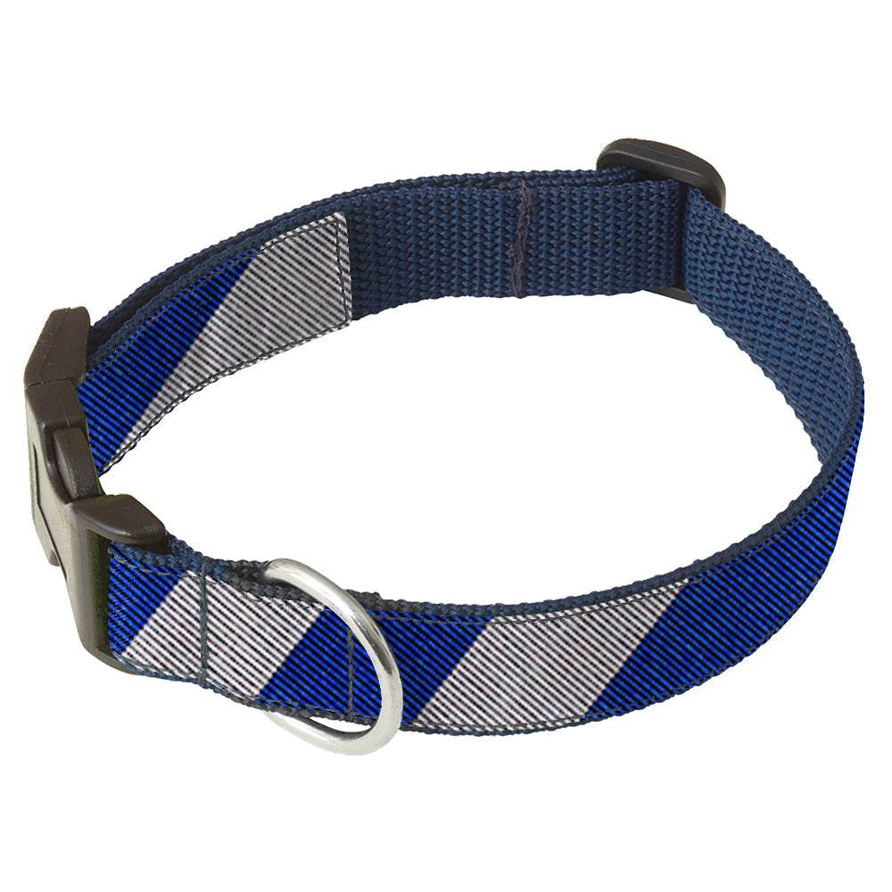 Academy Blue and Silver - Dog Collar