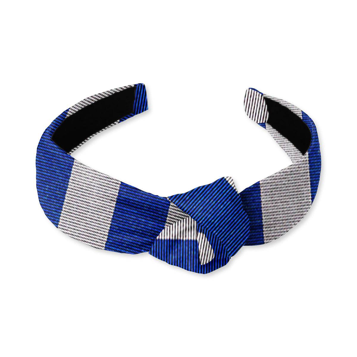 Academy Blue and Silver - Knotted Headband