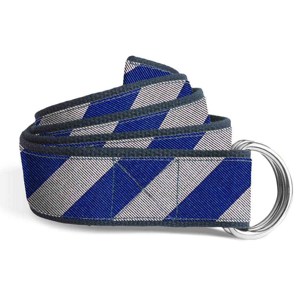 Academy Blue and Silver - Women's D-Ring Belts