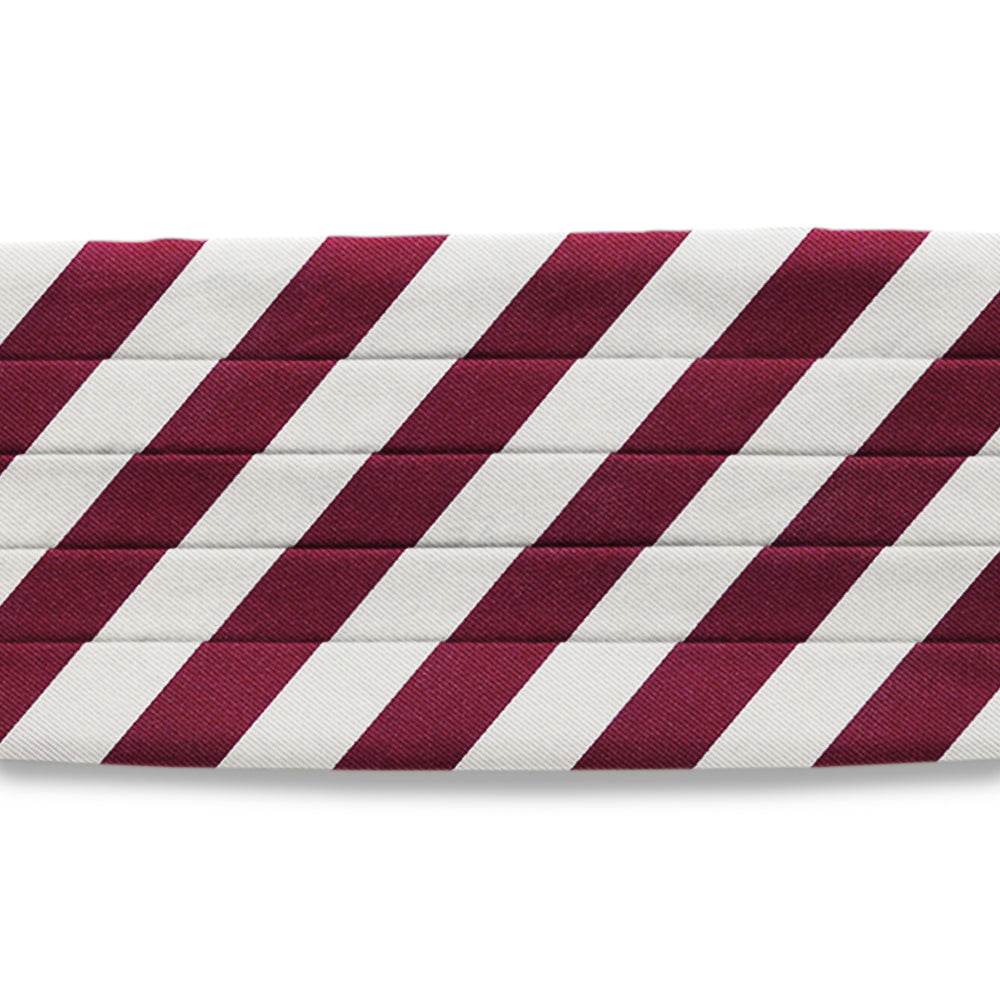 Academy Maroon and White - Cummerbunds