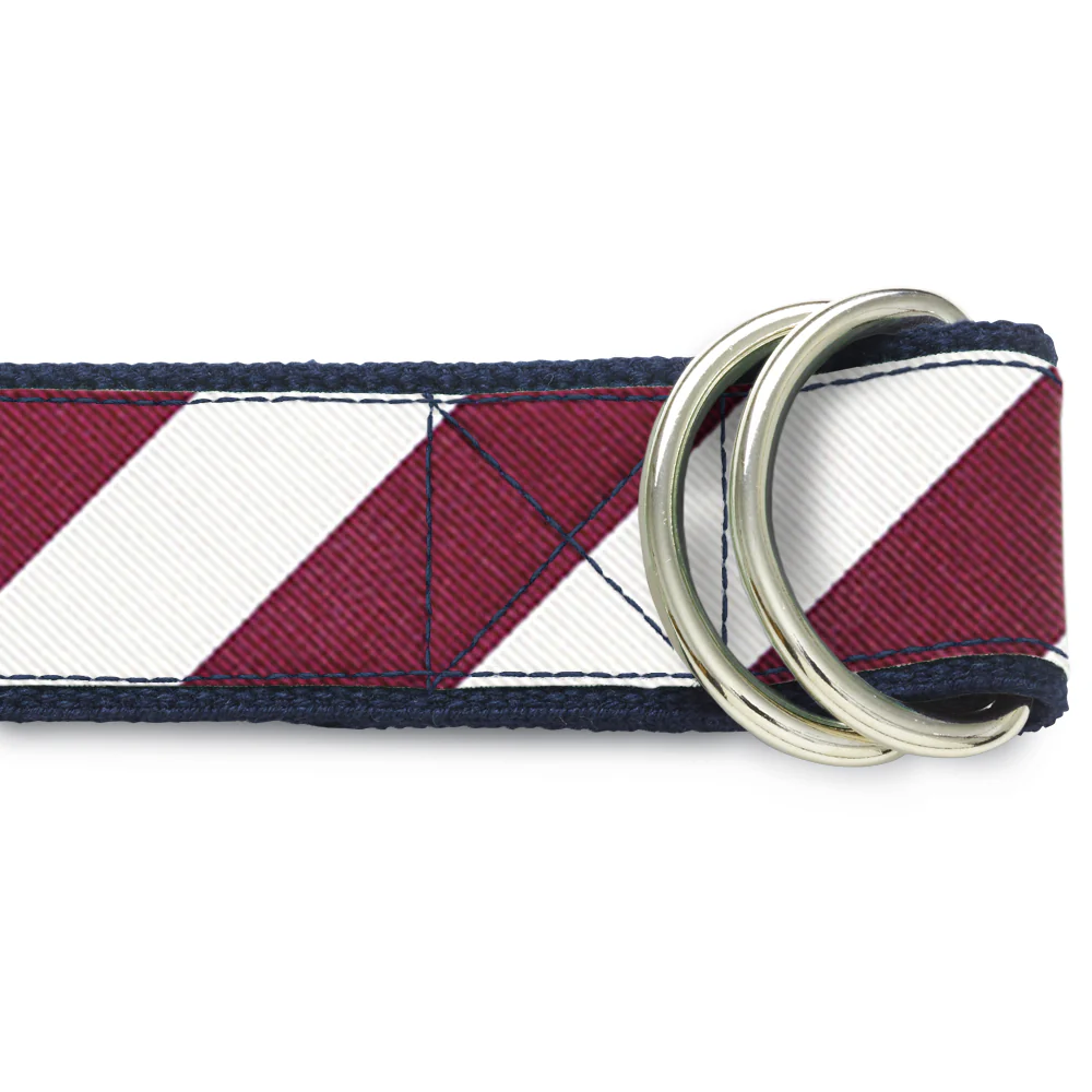 Academy Maroon and White - D-Ring Belts - Image 2