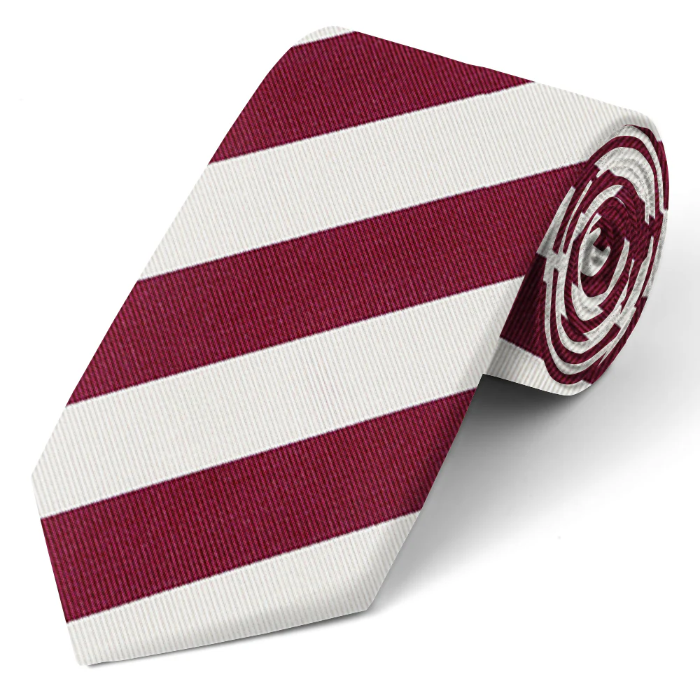 Academy Maroon and White - Neckties - Image 2