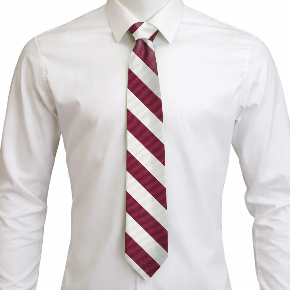Academy Maroon and White - Neckties - Image 3