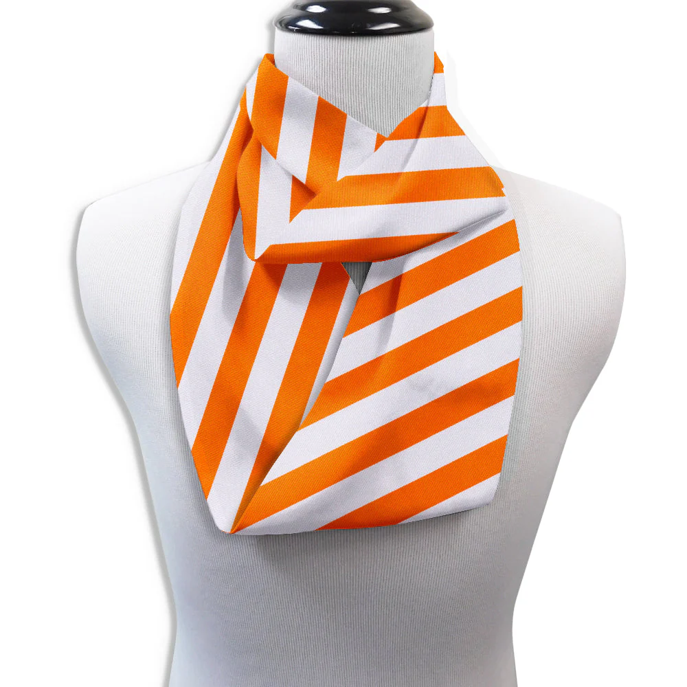 Academy Orange and White - Infinity Scarves