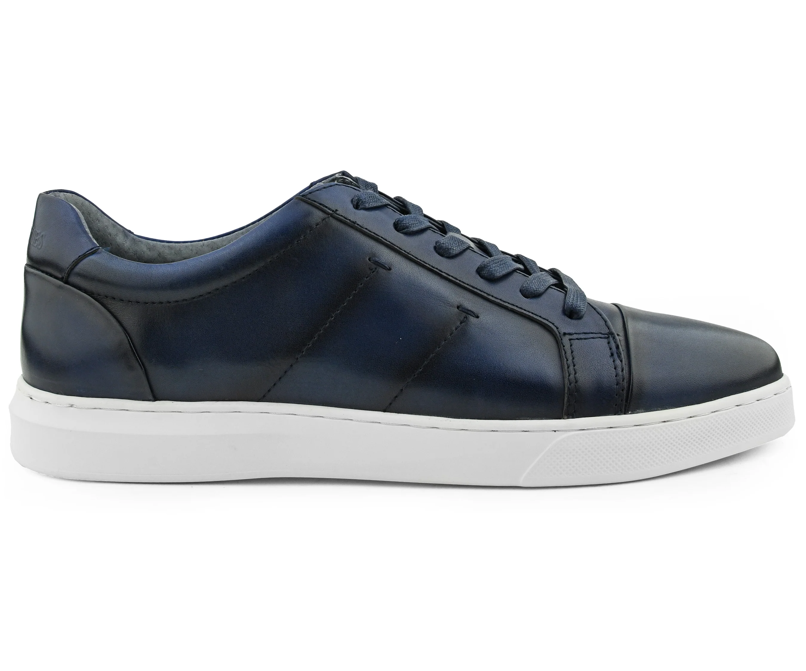 Anchor Blue Leather Sneaker - Image 3