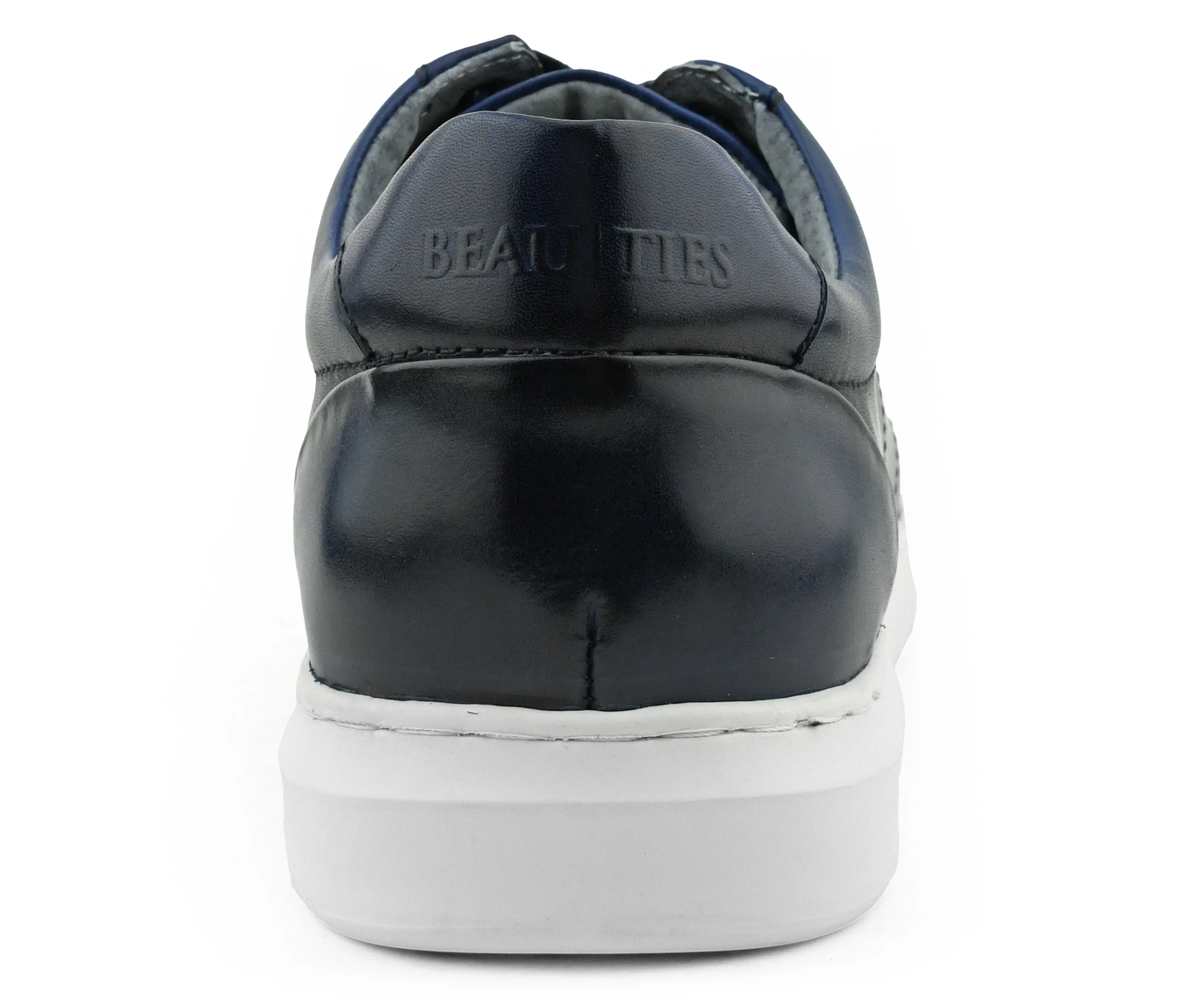 Anchor Blue Leather Sneaker - Image 6