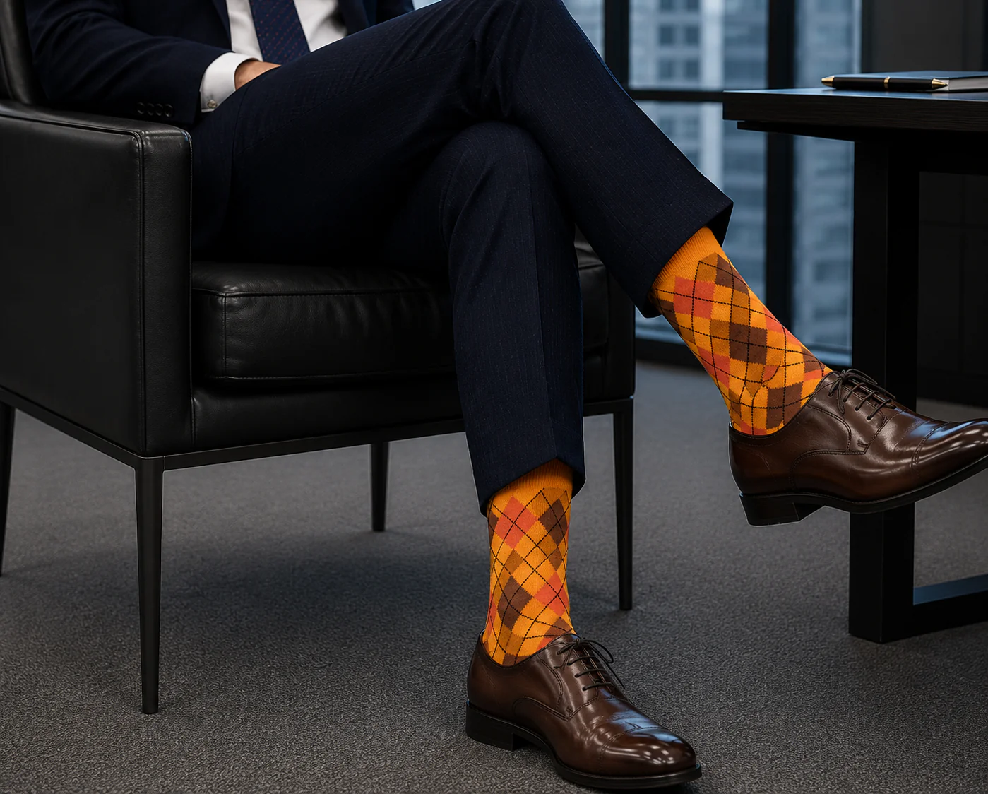Autumn Argyle Men's Socks - Image 2