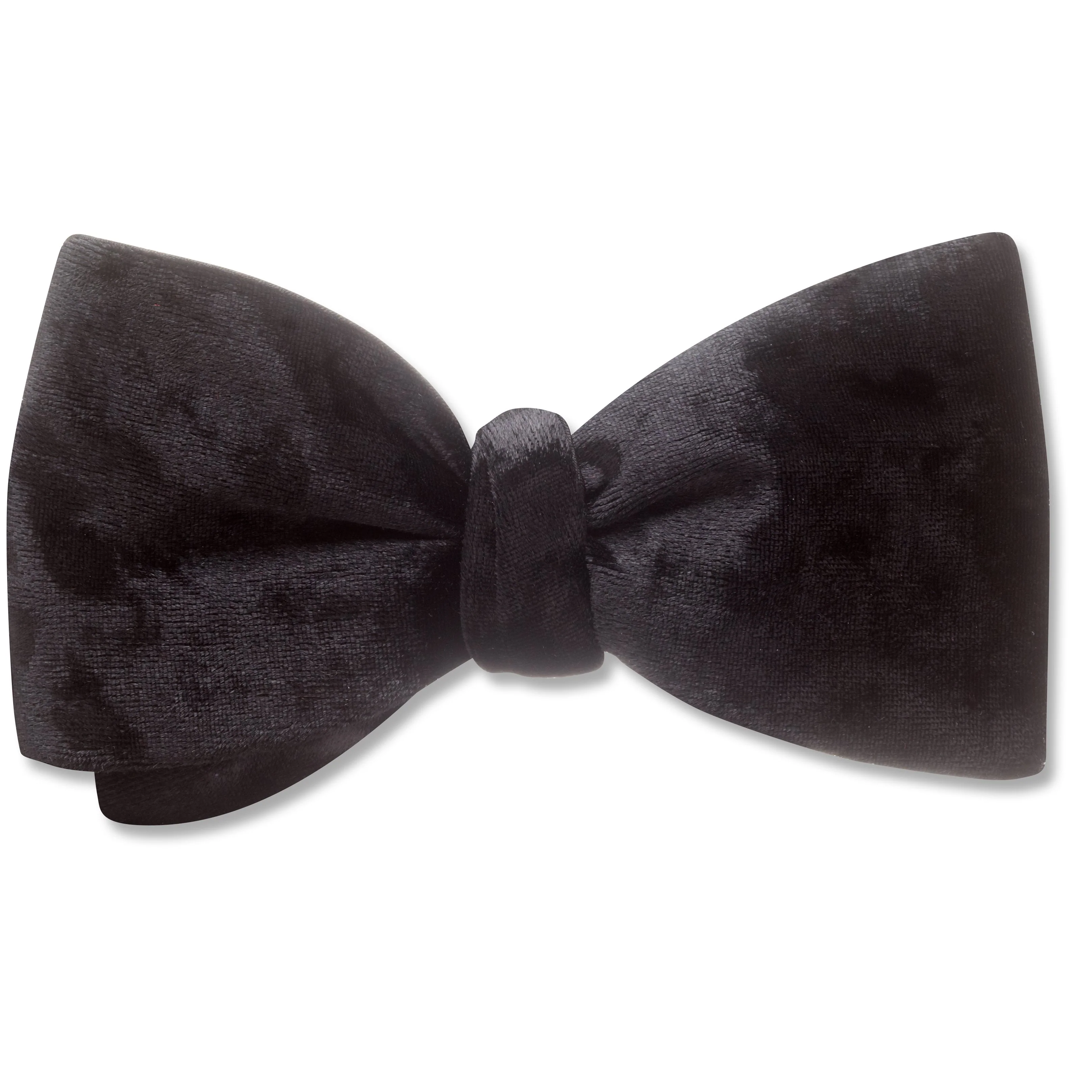 Velvet Black - Reversible bow ties