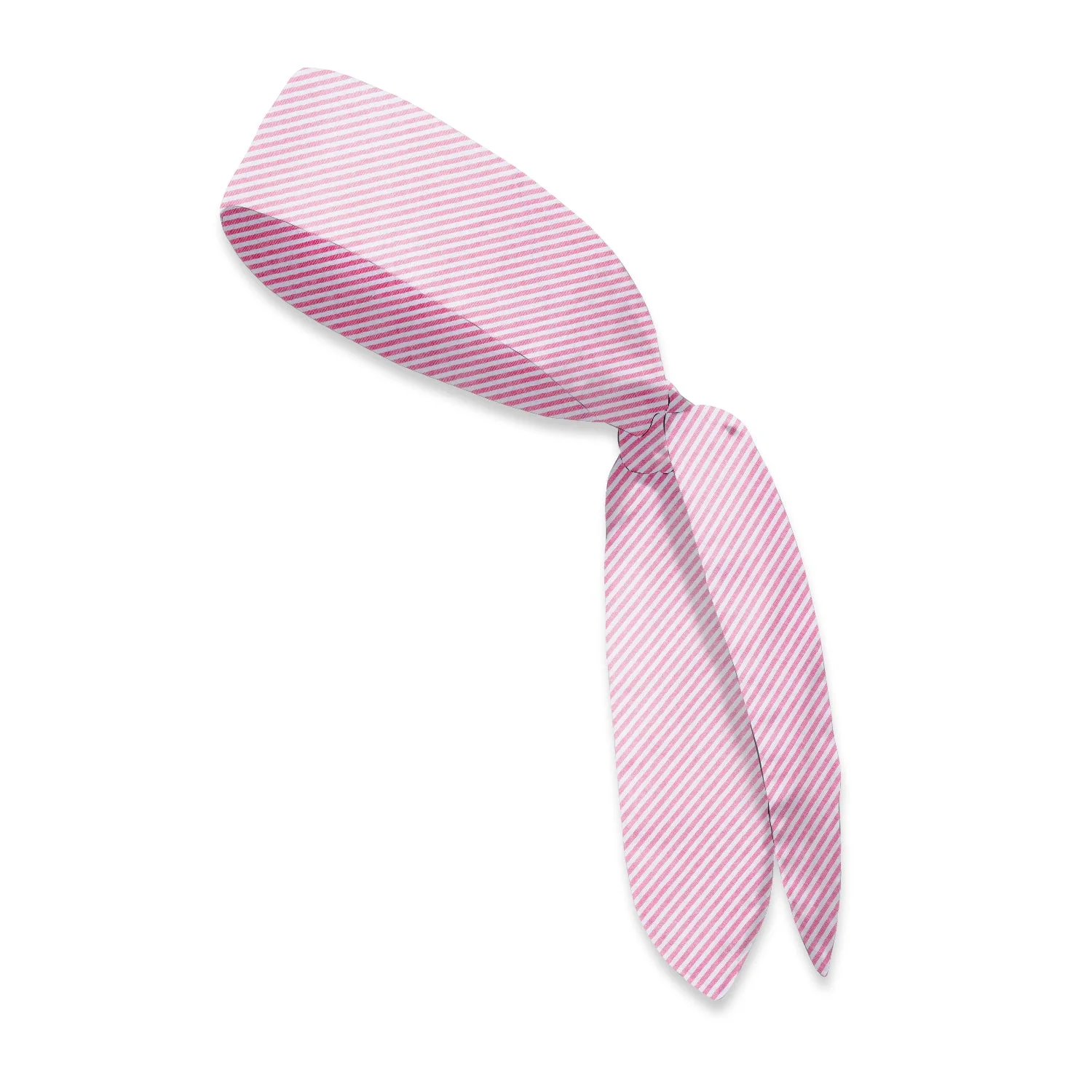 Pink Seersucker - Hair Scarf