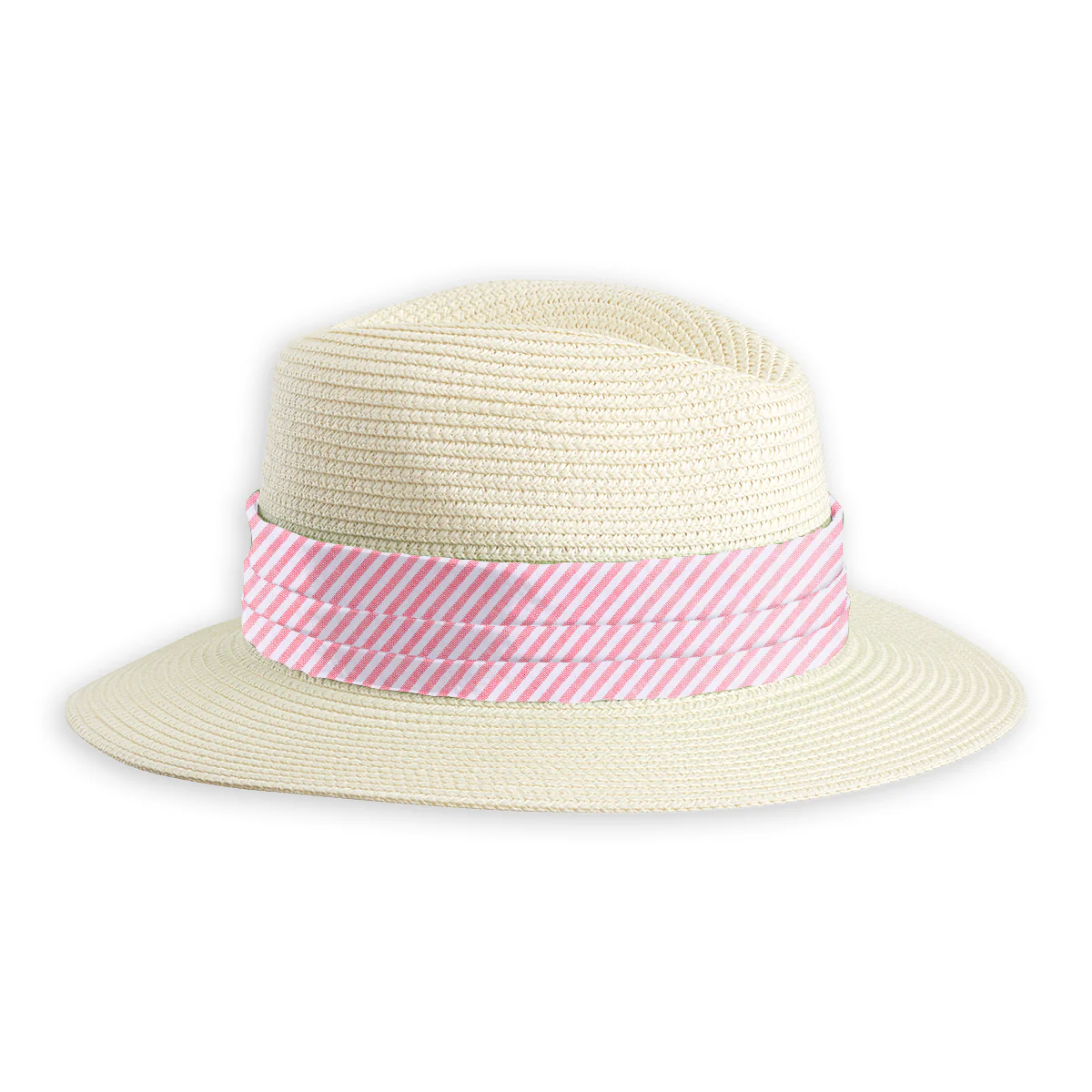 Pink Seersucker - Hat Band