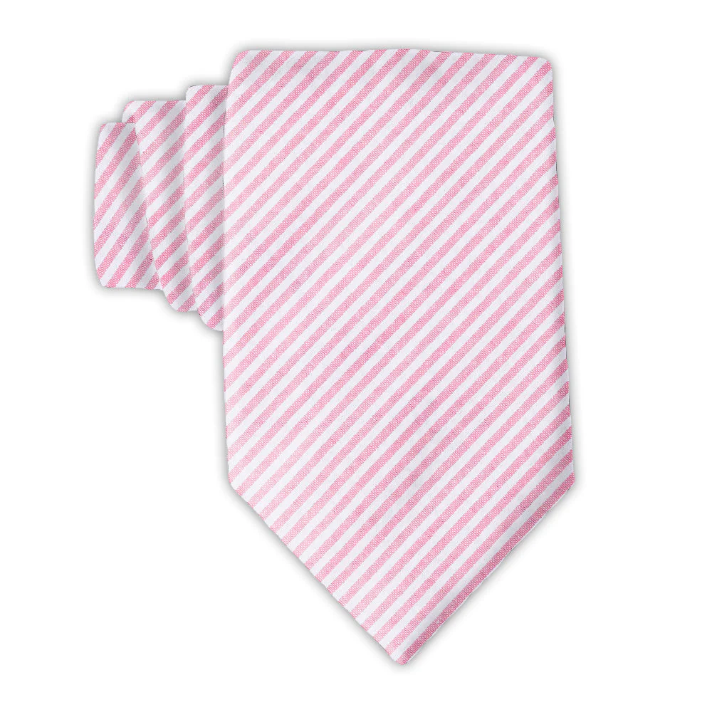 Pink Seersucker - Neckties
