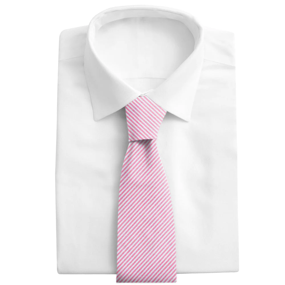 Pink Seersucker - Neckties - Image 3