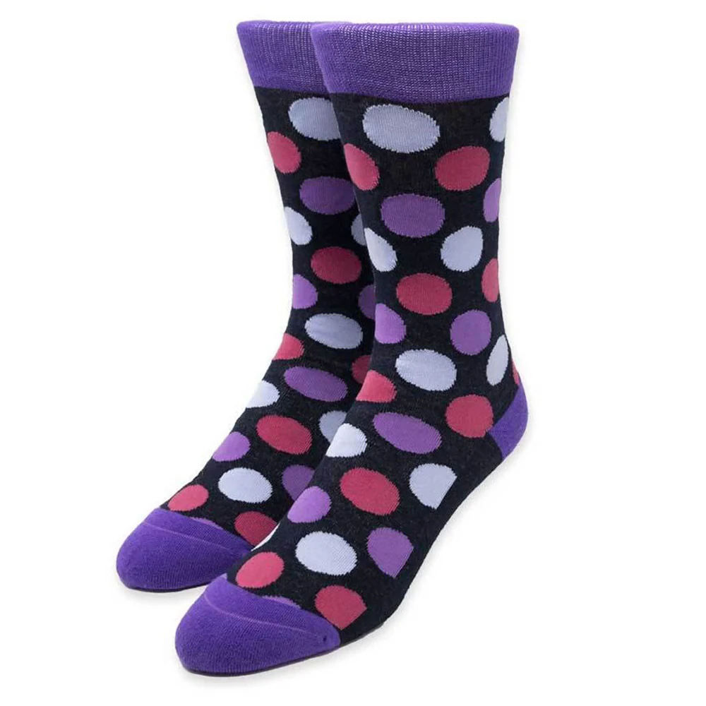 Big Dots Black Men’s Socks