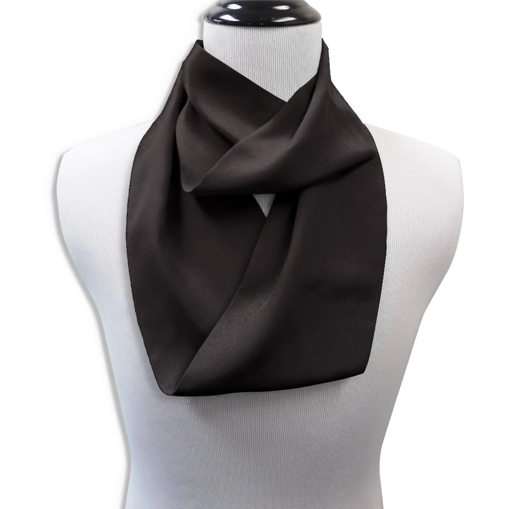 Black Charmeuse - Infinity Scarves
