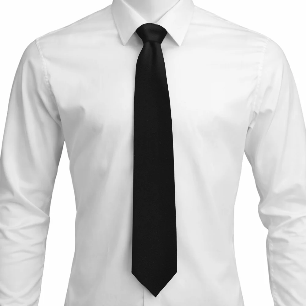 Black Charmeuse - Neckties - Image 3