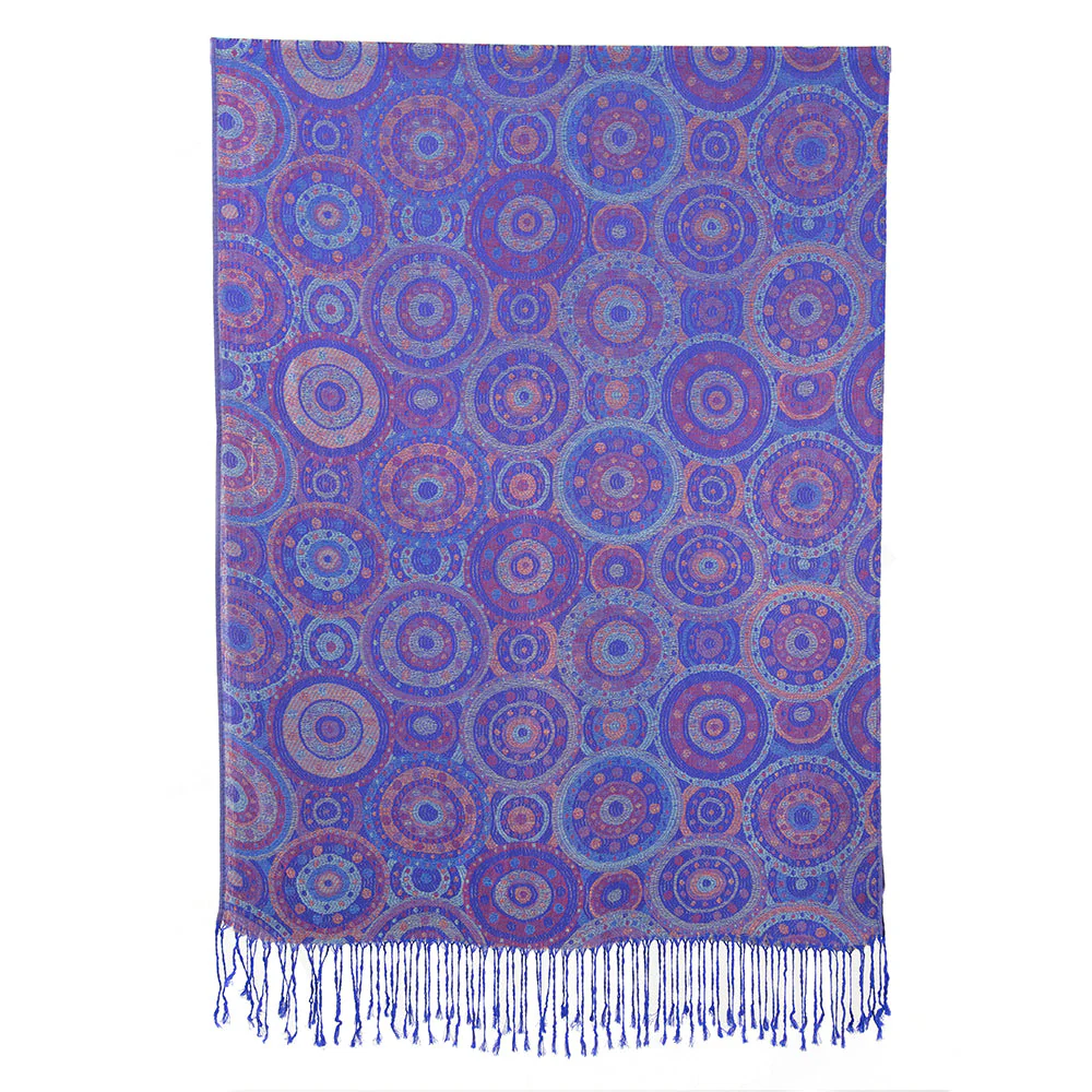 Blue Bohemian Mandala Pashmina
