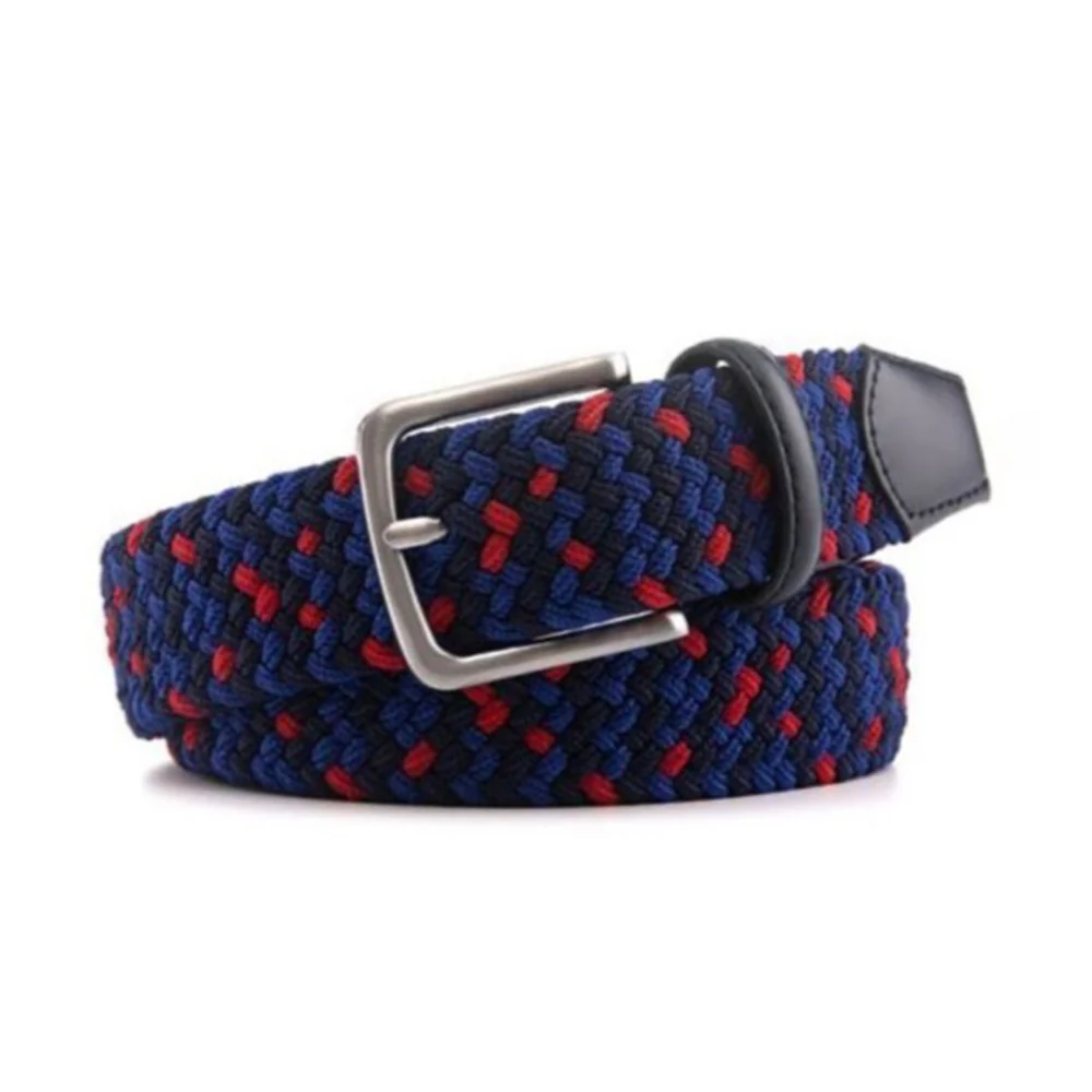 Bradenton Navy/Blue/Red Braided Belt - Image 2