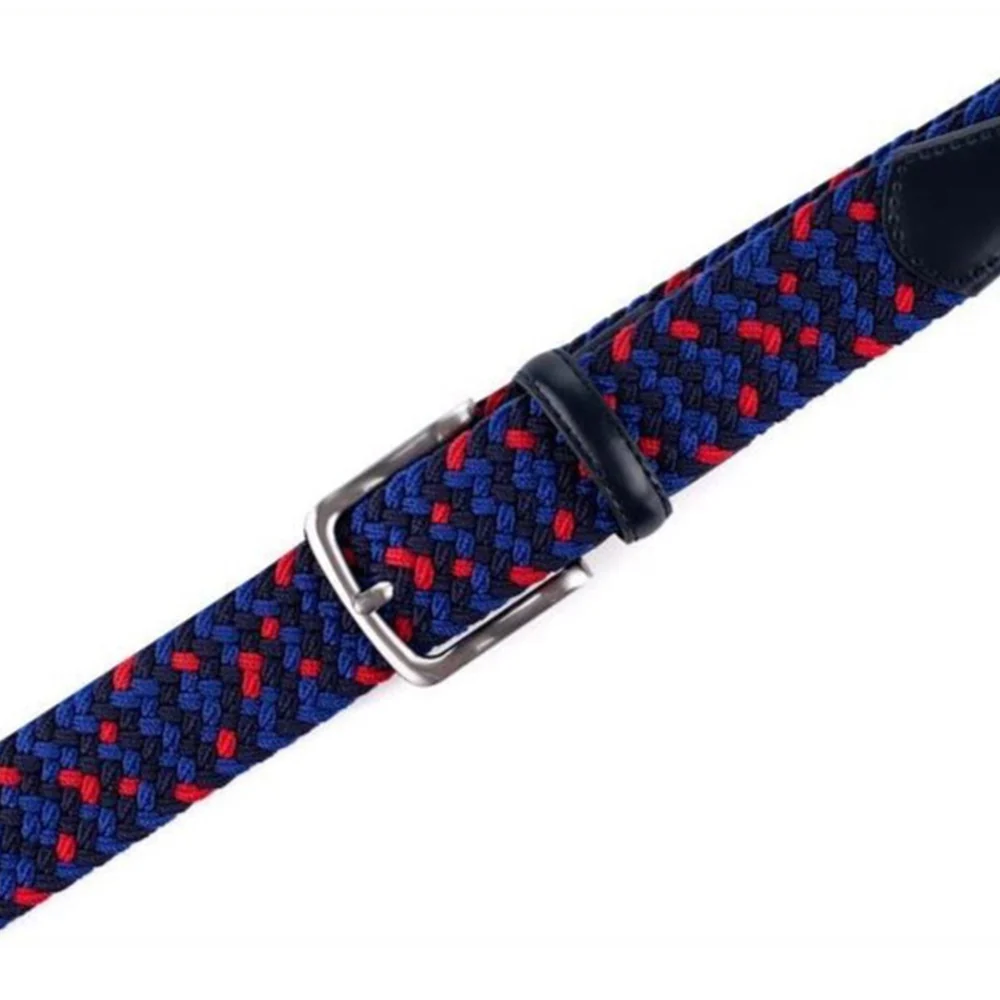 Bradenton Navy/Blue/Red Braided Belt - Image 4