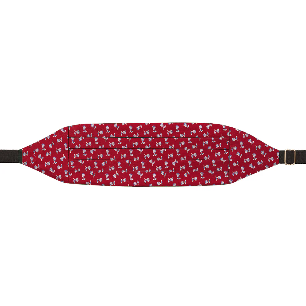 Burgundy Field - Cummerbunds - Image 2