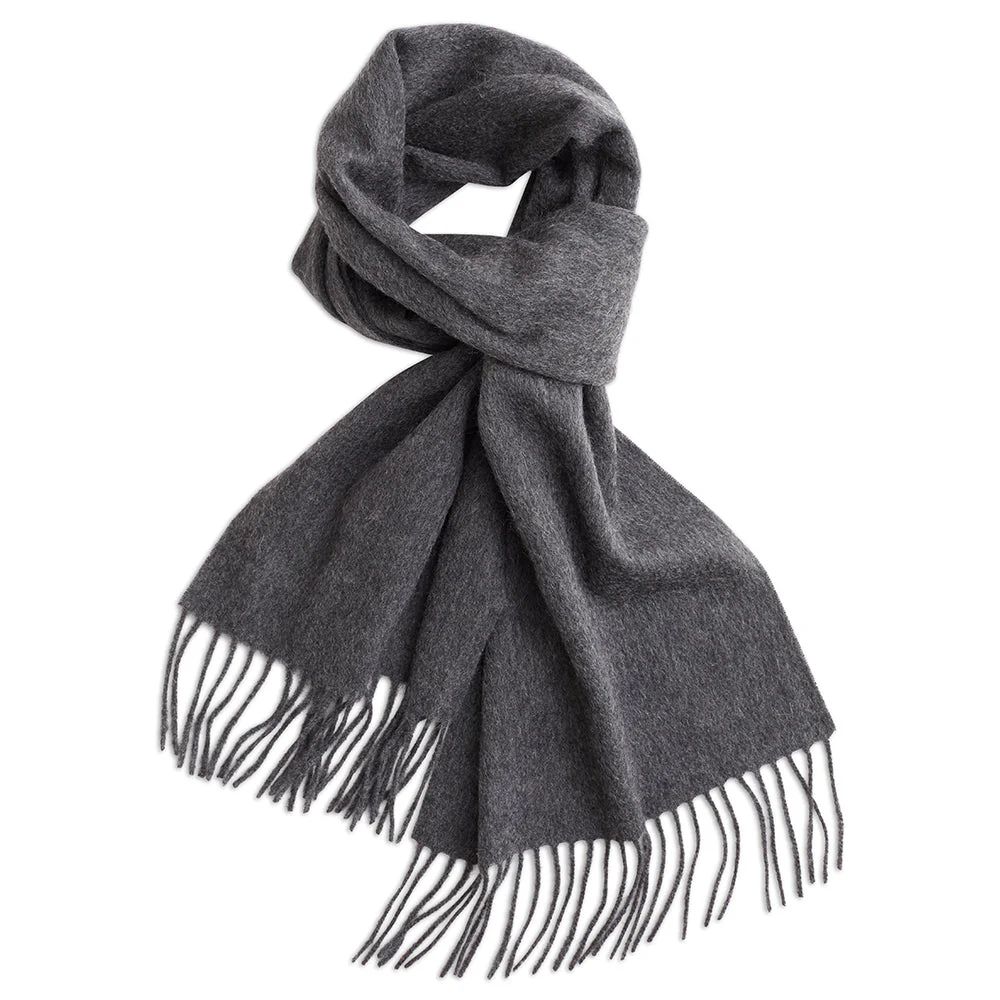 Charcoal Grey Cashmere Scarf