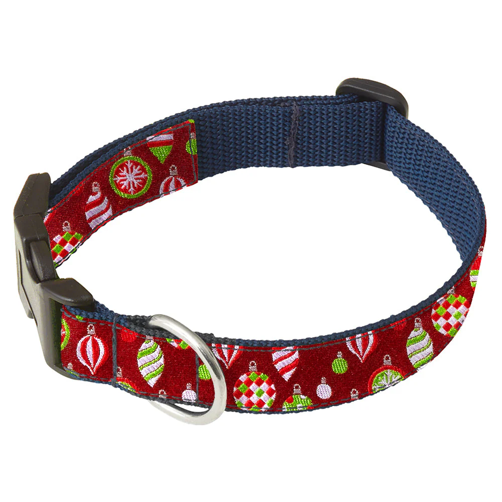 Christmas Baubles - Dog Collar