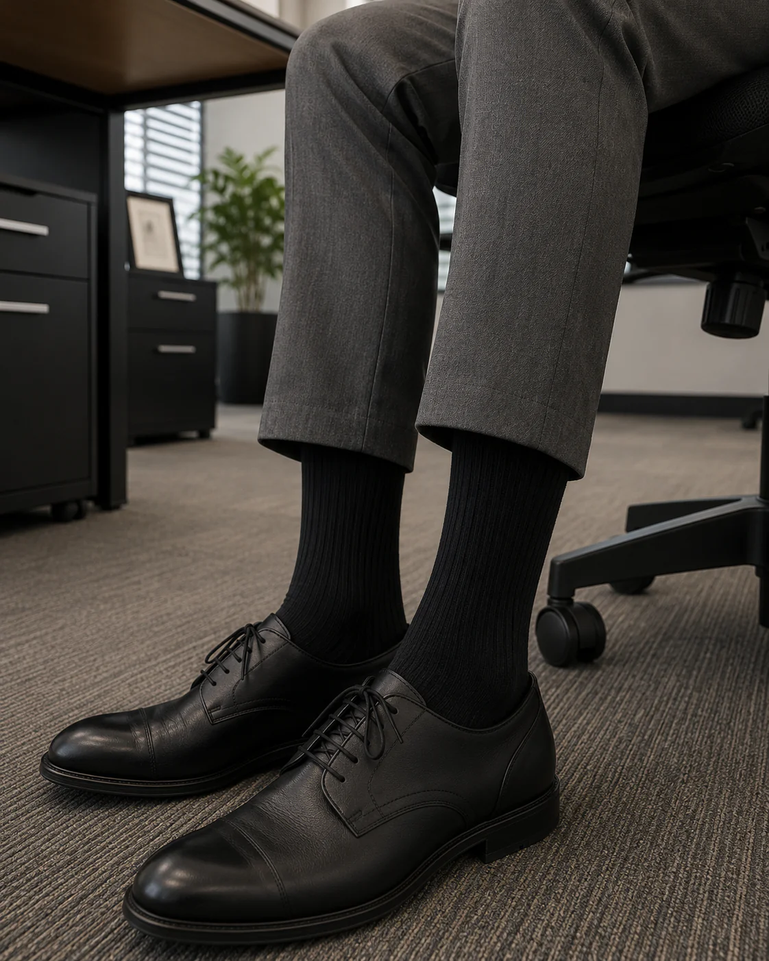 Classic Black Men's Socks - Image 2