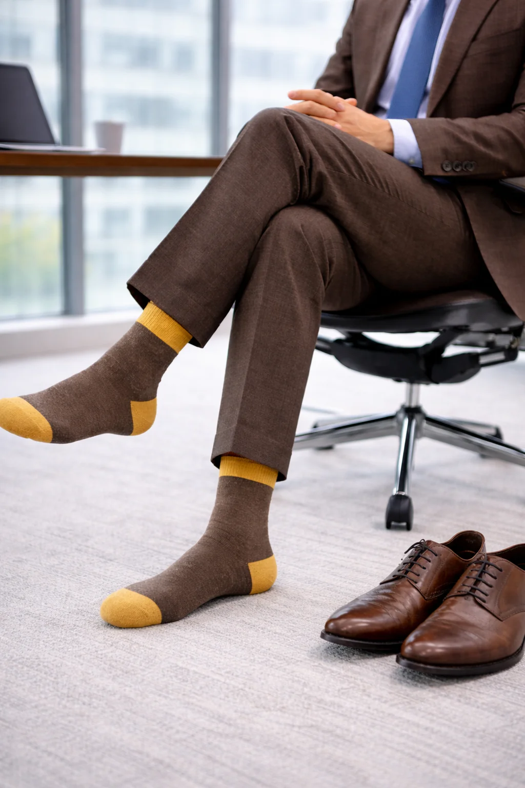Cloudley Brown Men's Socks - Image 2