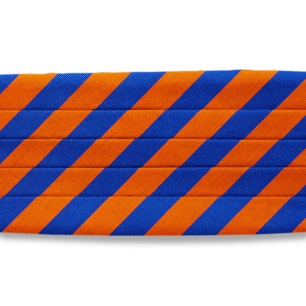 Collegiate Blue and Orange - Cummerbunds