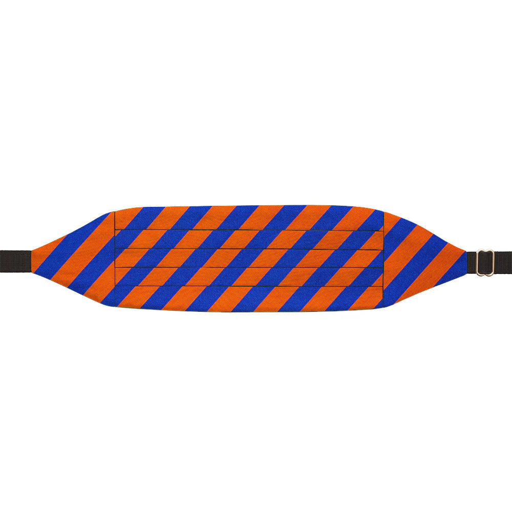 Collegiate Blue and Orange - Cummerbunds - Image 2