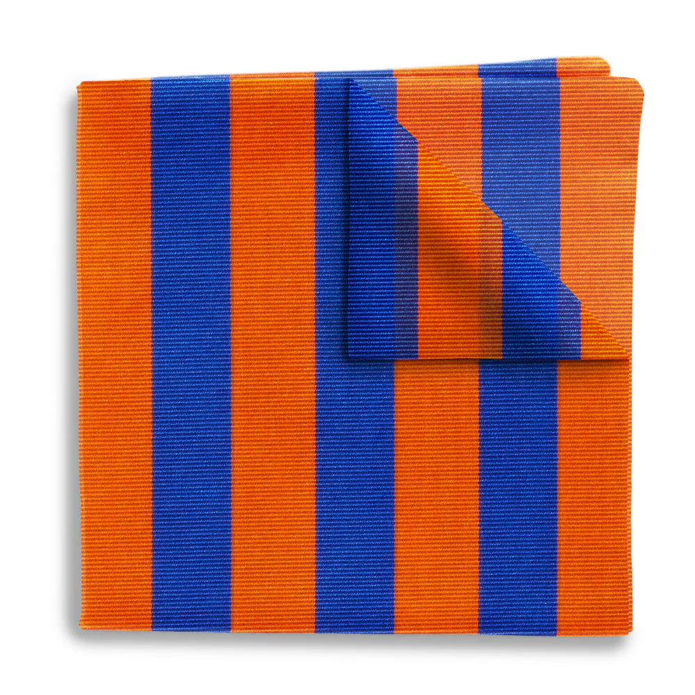 Collegiate Blue and Orange - Pocket Squares