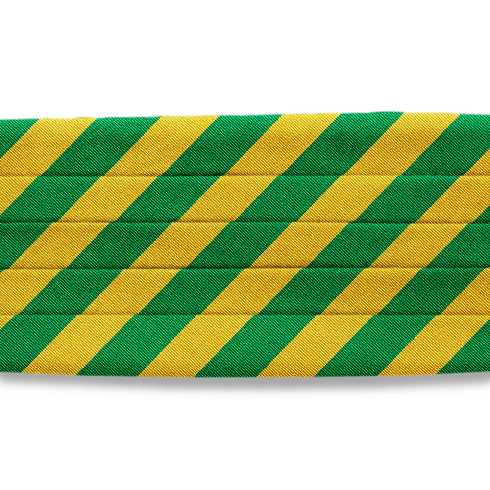 Collegiate Green and Gold - Cummerbunds