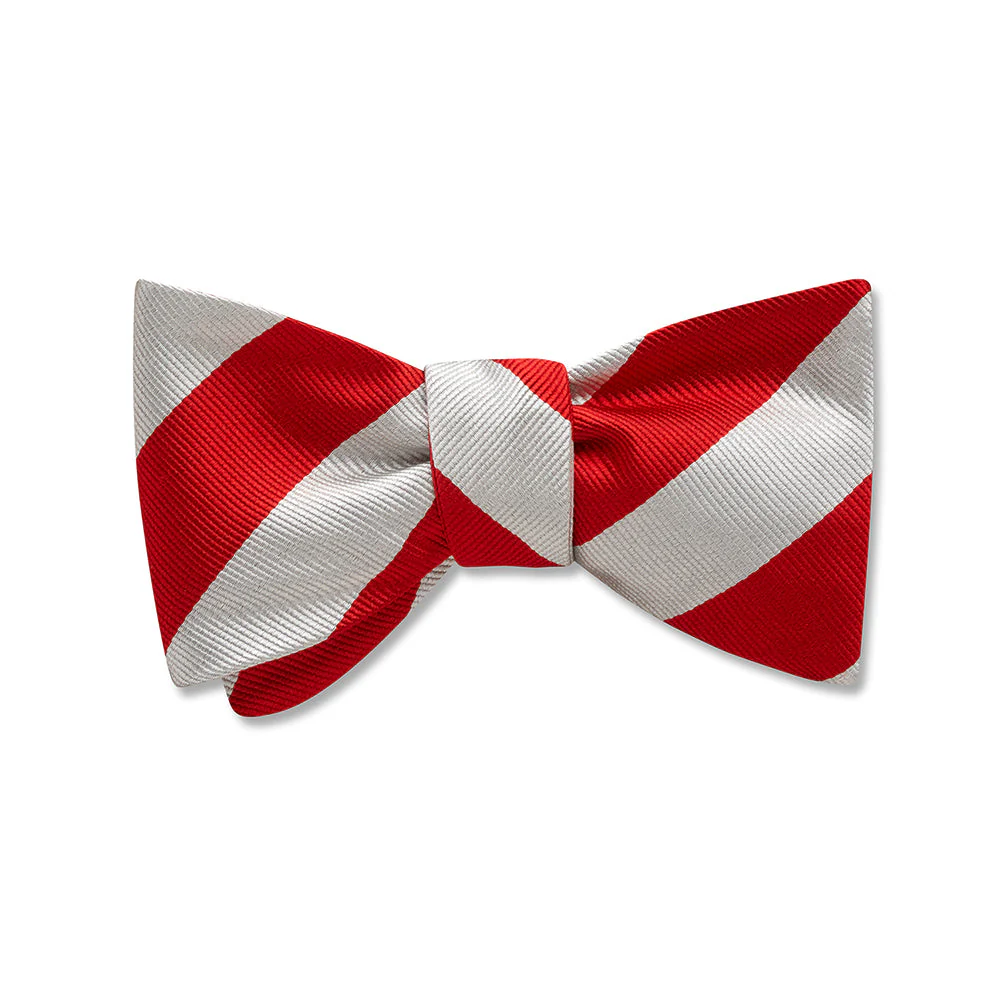 Collegiate Red and Silver - Kids' Bow Ties