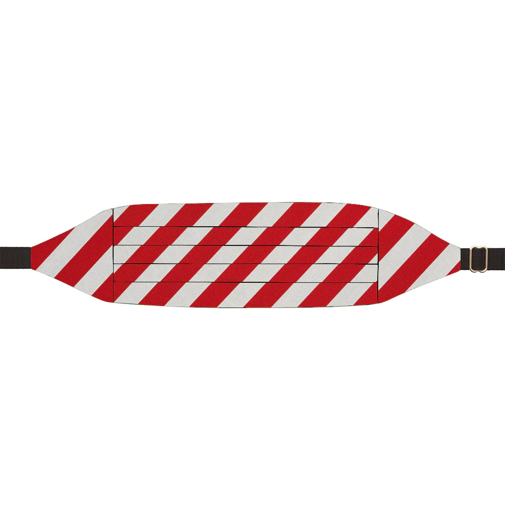 Collegiate Red and Silver - Cummerbunds - Image 2