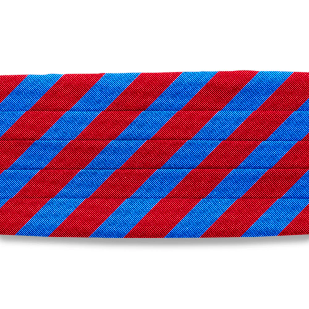 Collegiate Royal and Red - Cummerbunds