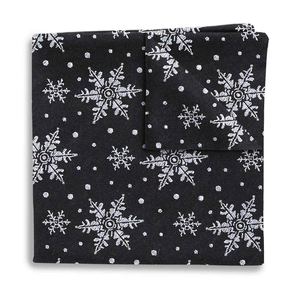 Crystalline Black - Pocket Squares