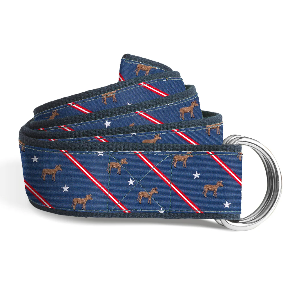 Democrat Blue - D-Ring Belts