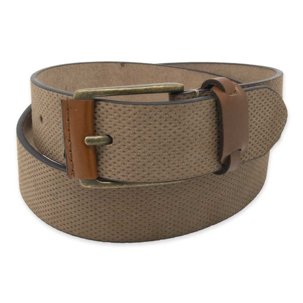Dusty Brown Dimpled Leather Belt - Image 2