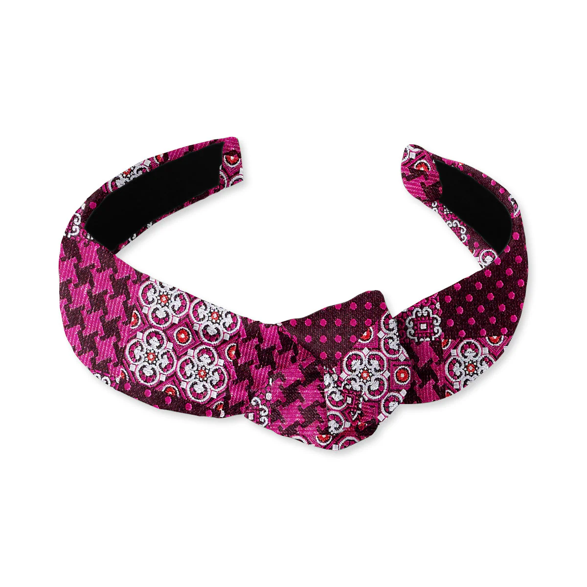 Ellis Square Pink - Knotted Headband