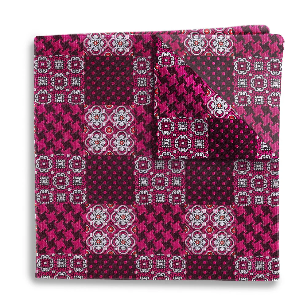 Ellis Square Pink - Pocket Squares
