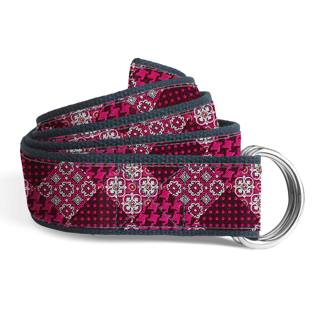 Ellis Square Pink - Women's D-Ring Belts