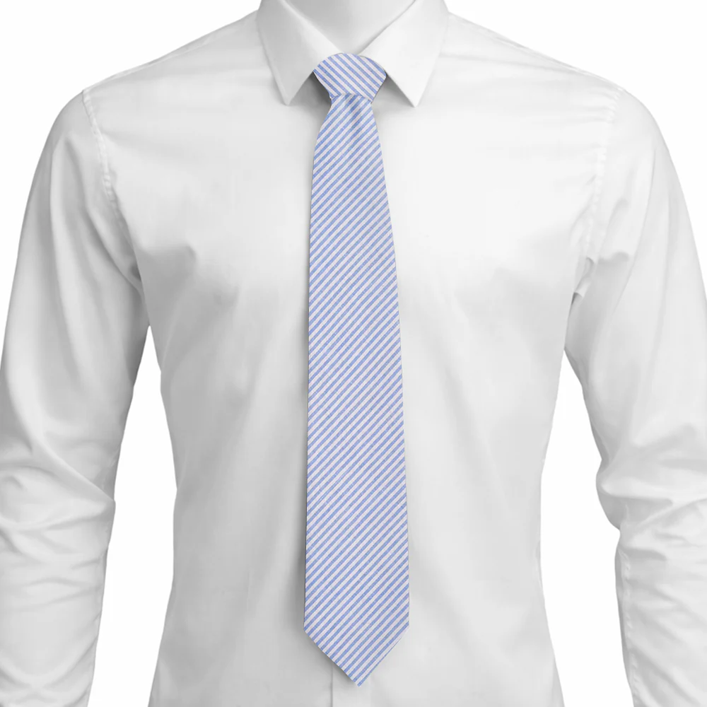 Blue Seersucker - Neckties - Image 3