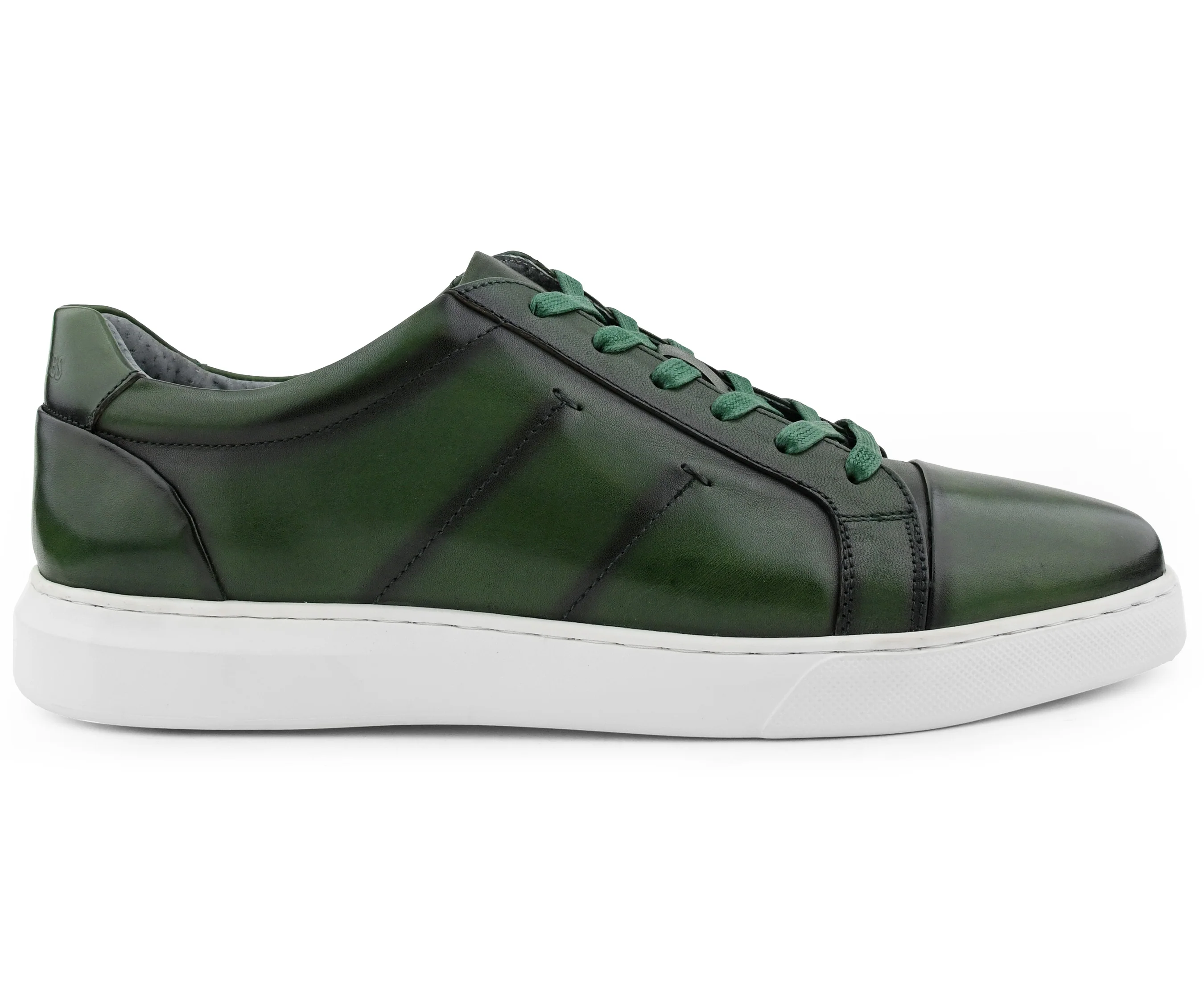 Grass Green Leather Sneaker - Image 3