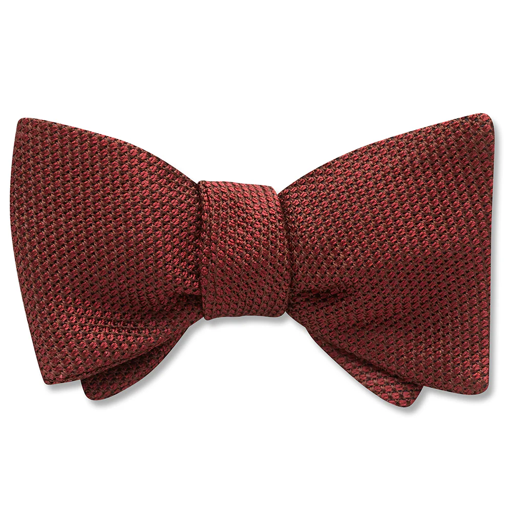 Grenadine Mahogany - bow ties