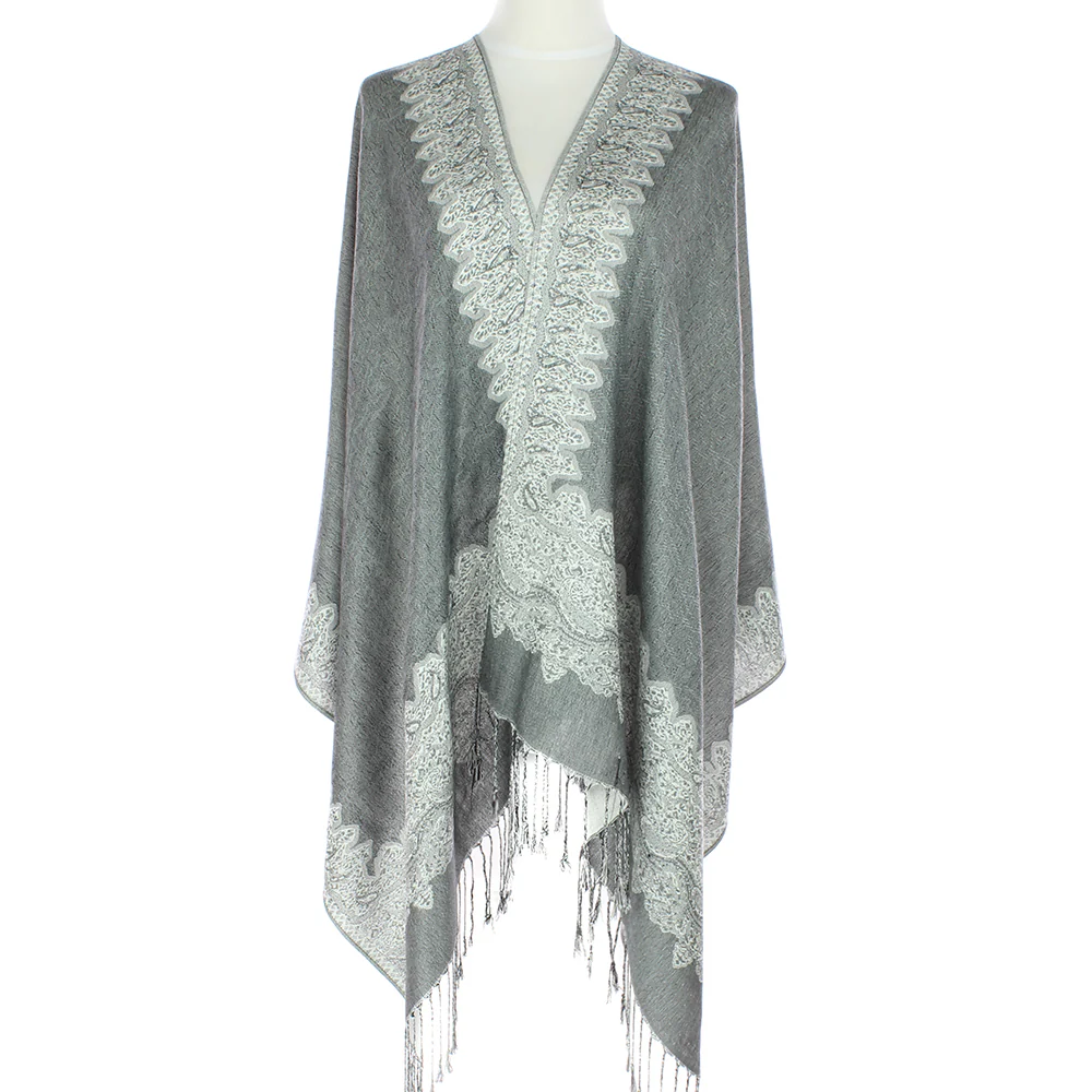 Grey/White Constantinople Pashmina