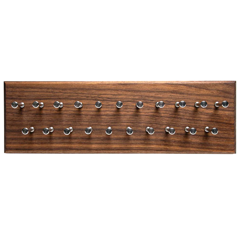 Handmade Walnut Tie Rack (12-Inch) - Image 4