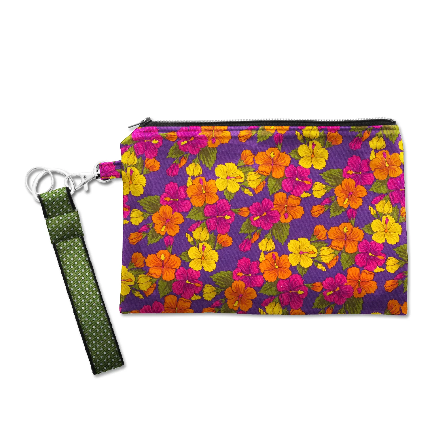 Hibiscus Garden Silk Wristlet