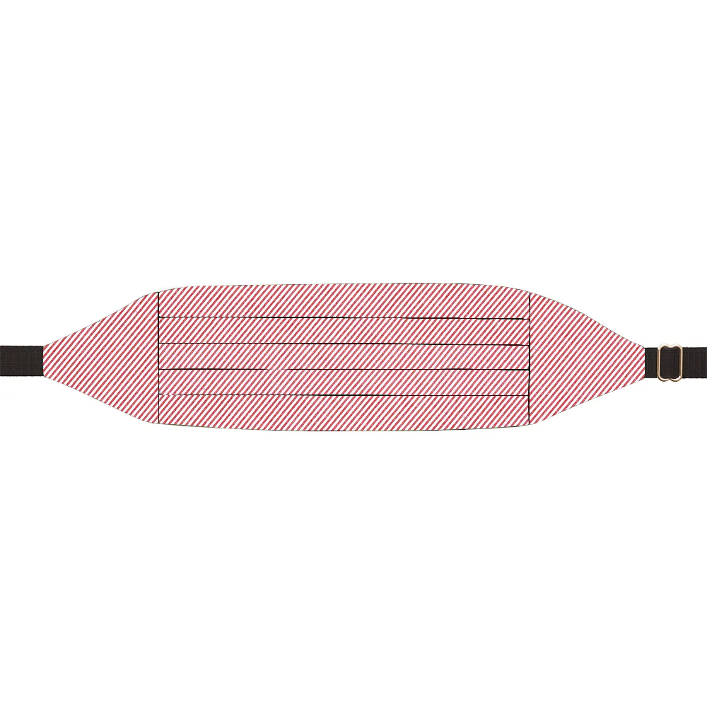 Red Seersucker - Cummerbunds - Image 2