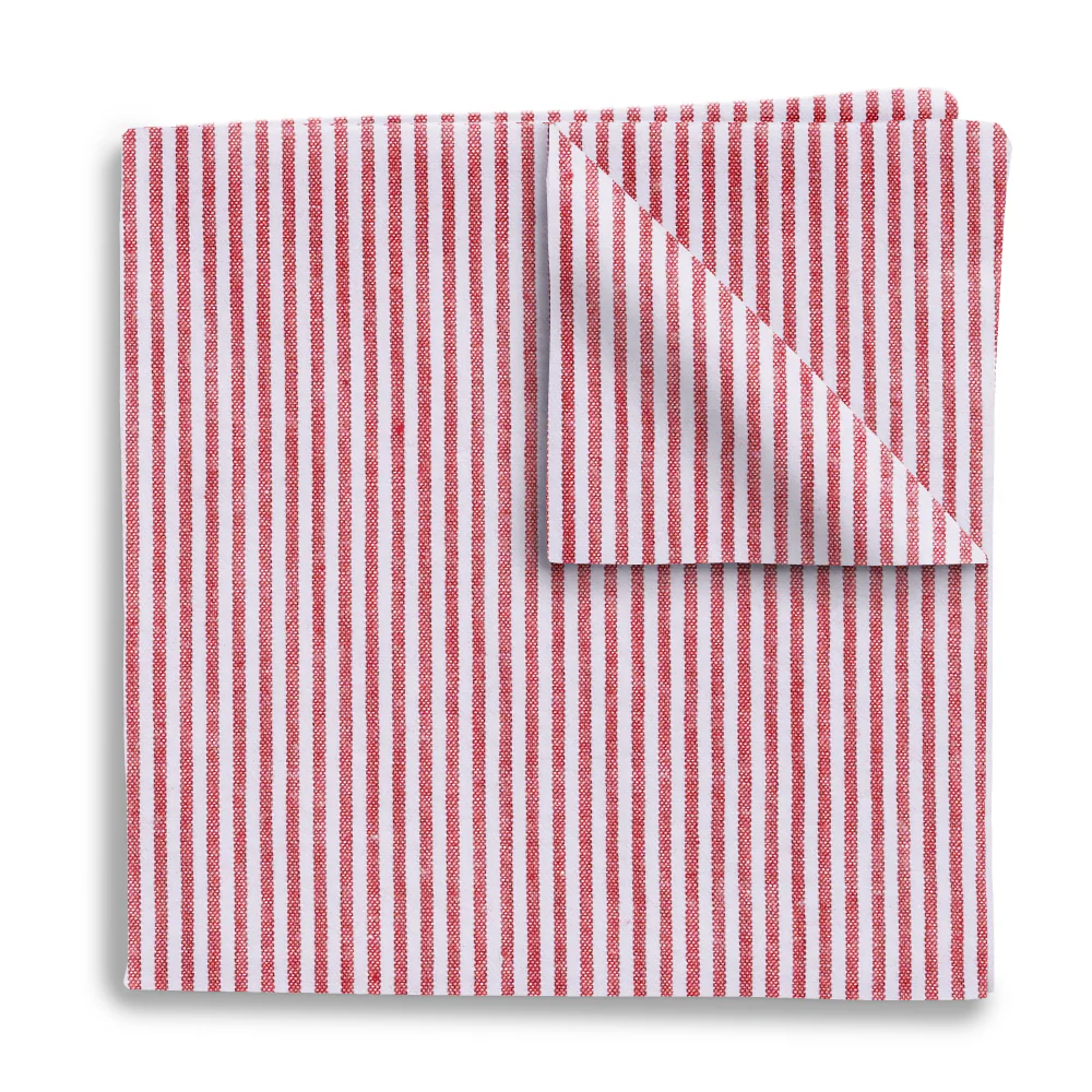 Red Seersucker - Pocket Squares