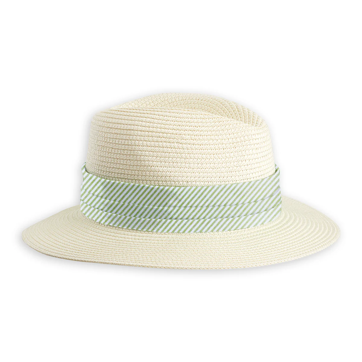 Green Seersucker - Hat Band