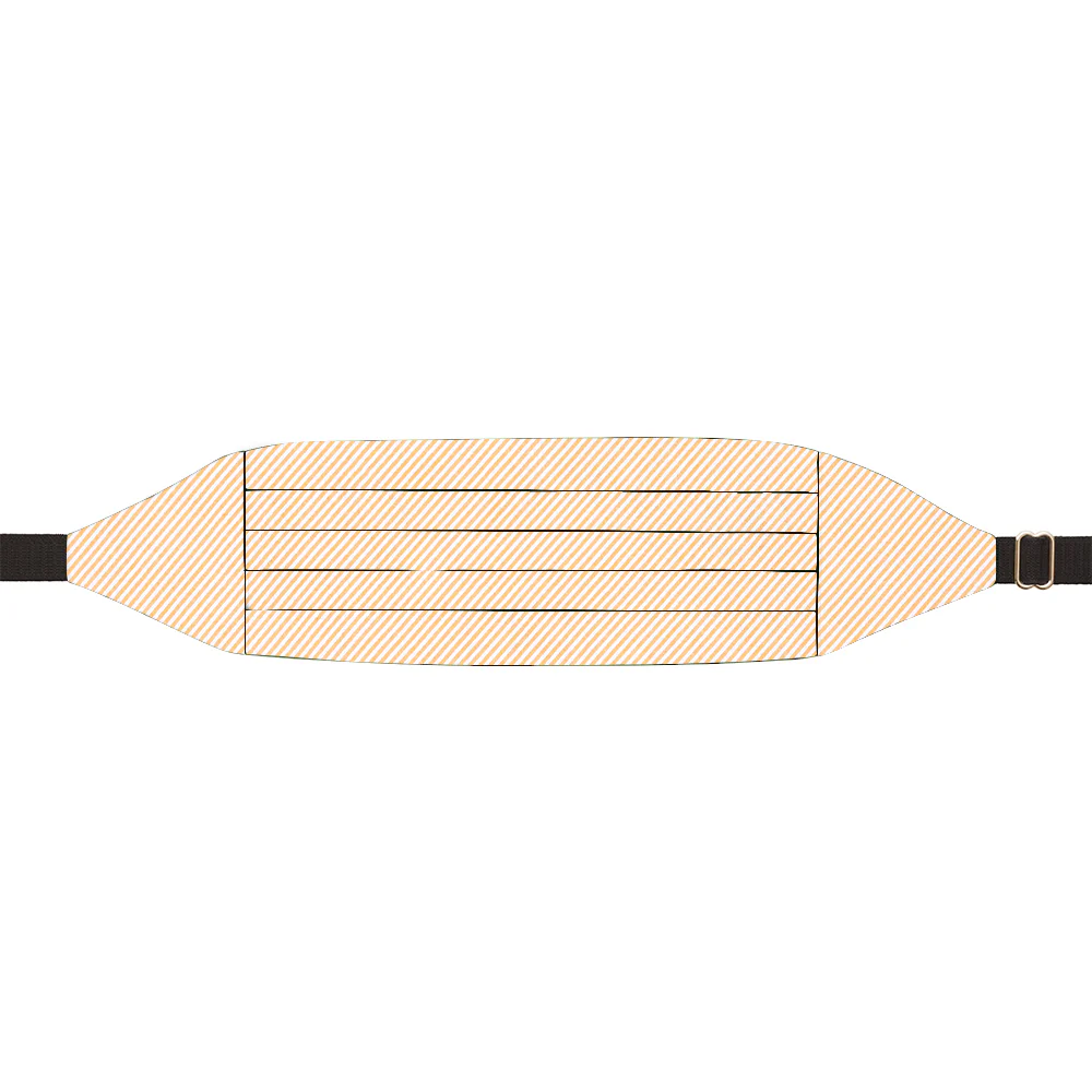 Orange Seersucker - Cummerbunds - Image 2